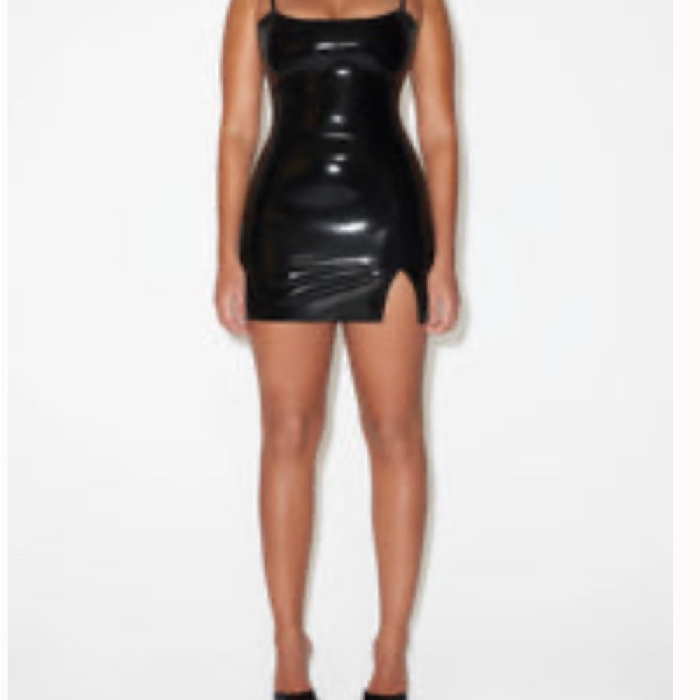 Khy x poster girl mini latex dress